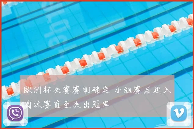欧洲杯决赛赛制确定 小组赛后进入淘汰赛直至决出冠军